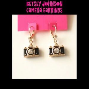 Betsey Johnson camera earrings
